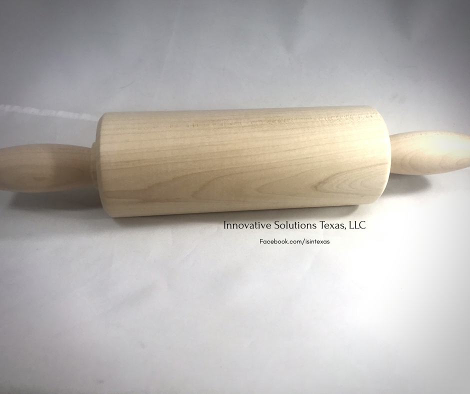 Custom wooden rolling pins manufactured at our factory in Maine.