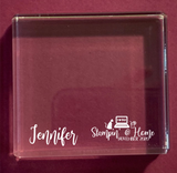 Special Event November 2020 Acrylic "D" Block for Stamping