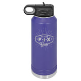 Laser Engraved 32 oz Stainless Steel Double Wall Water Bottle