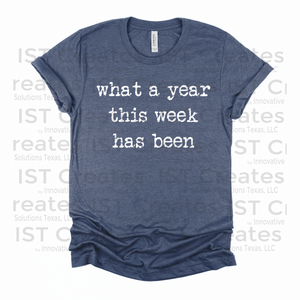 What a Year This Week Has Been T-shirt