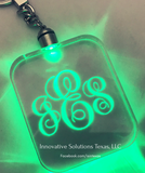 Laser etched LED key chain