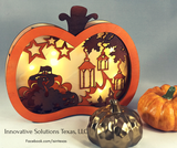 Fall Lighted Pumpkin in Four Designs