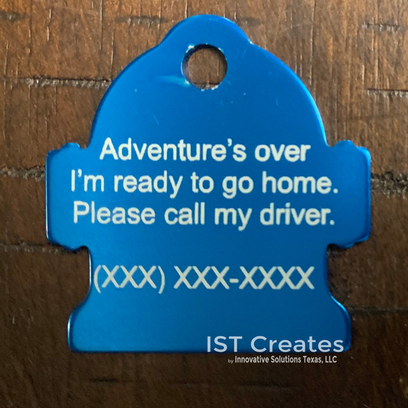 Laser Engraved Hydrant Pet Tag