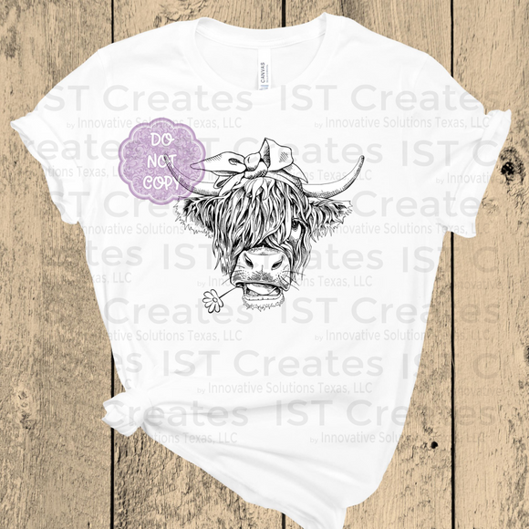 Shaggy Highland Cow T-shirt